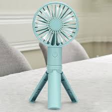 USB Mini Fan Foldable Portable  Fans 5 Speed Rechargeable Fan with Phone Stand and Display Screen